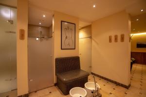 A seating area at Hotel Charly