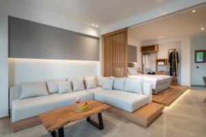 Posezení v ubytování Sivota Kipoi Design Suites