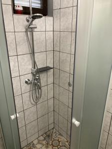 Kúpeľňa v ubytovaní Zöldike Vendégház