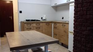 Virtuvė arba virtuvėlė apgyvendinimo įstaigoje holiday apartment Pila
