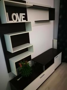 TV a/nebo společenská místnost v ubytování Iași Jacuzzi Apartment H