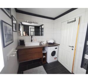 A kitchen or kitchenette at Appartamento Giovanna Rosegg