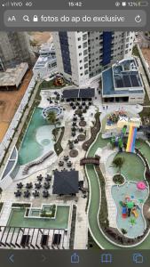 a view of a resort with a pool and a water park at Salinas Exclusive Resort in Salinópolis