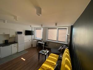 Kuchyňa alebo kuchynka v ubytovaní Apartamenty Czapla