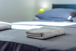 Ein Bett oder Betten in einem Zimmer der Unterkunft Apartment Seaside