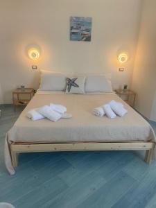 Posteľ alebo postele v izbe v ubytovaní Blue sea b&b
