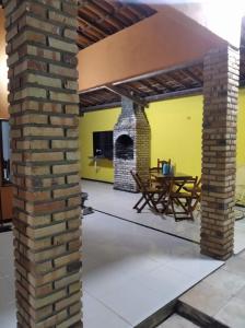 A seating area at Casa em Paracuru Beach