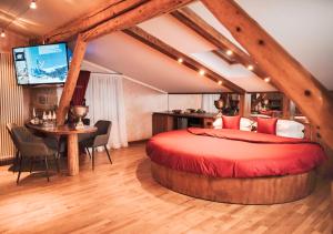 TV a/nebo společenská místnost v ubytování Garden Wellness Hotel S