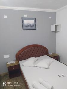 Postel nebo postele na pokoji v ubytování Hotel Belenzinho