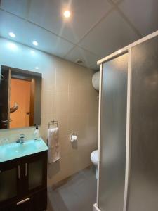 Koupelna v ubytování Apartamentos Turisticos Graus