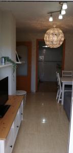 Kuchyň nebo kuchyňský kout v ubytování RESIDENCIAL LAS PALMERAS