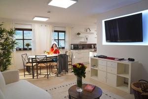 Kuchyň nebo kuchyňský kout v ubytování Ferienwohnung Weibhauser