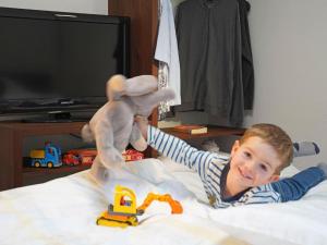 Děti v ubytování Ferienwohnung Weibhauser