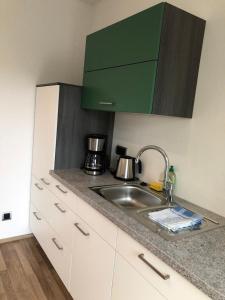 Dapur atau dapur kecil di Wohnung im Zentrum des Ruhrgebietes 1A 3.OG