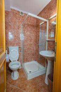 Koupelna v ubytování Guesthouse Lovćen