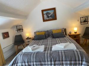 Katil atau katil-katil dalam bilik di Delightful One Bed Lake District Cottage