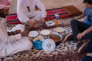 Comida en el tented camp o alrededores