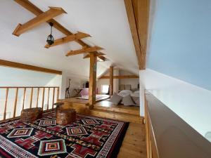 Ένα ή περισσότερα κρεβάτια σε δωμάτιο στο Apartments in villa Sabb for rent