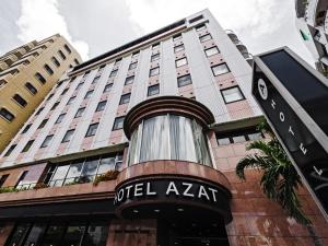 uma representação do exterior do hotel alexgard em Hotel Azat Naha em Naha