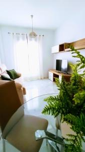 TV a/nebo společenská místnost v ubytování Botánic Suite Malaga