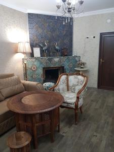 Ruang duduk di Borjomi Classic Hotel