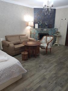 Ruang duduk di Borjomi Classic Hotel