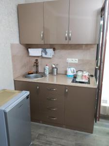 Dapur atau dapur kecil di Borjomi Classic Hotel