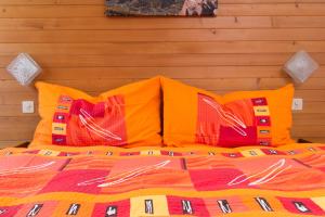 Postel nebo postele na pokoji v ubytování Am Biel Saas-Fee
