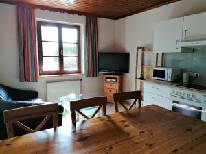 Kuchyň nebo kuchyňský kout v ubytování Cityhostel Wieselburg