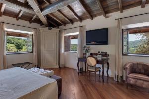 Μια τηλεόραση ή/και κέντρο ψυχαγωγίας στο Villa Campomaggio Resort & SPA