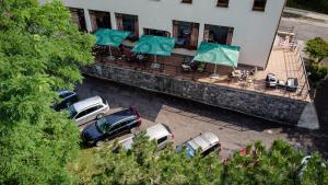 Das Gebäude in dem sich die Pension befindet