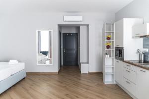 Kuchyň nebo kuchyňský kout v ubytování Dolac apartments