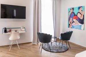 TV a/nebo společenská místnost v ubytování Dolac apartments