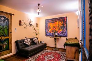 Posezení v ubytování ITCHIMBIA GARDEN con la mejor vista de Quito y SPA