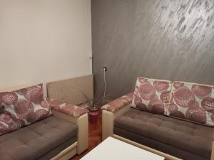 Istumisnurk majutusasutuses Apartman Caroline