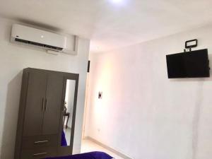 TV a/nebo společenská místnost v ubytování Suites Cervantes
