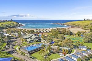 A bird's-eye view of BIG4 Easts Beach Holiday Park
