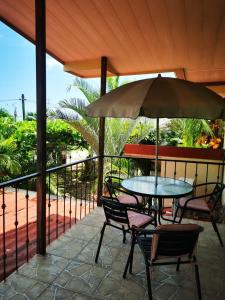 Een balkon of terras bij Villa Guarias