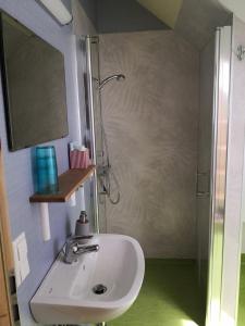 Koupelna v ubytování Gästehaus Liemehna