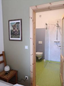 Koupelna v ubytování Gästehaus Liemehna