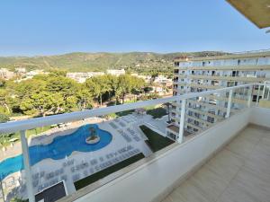 a balcony with a view of a resort at BQ Belvedere Hotel in Palma de Mallorca