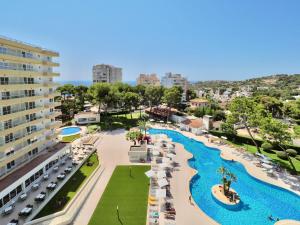 a view of a resort with a pool and a beach at BQ Belvedere Hotel in Palma de Mallorca
