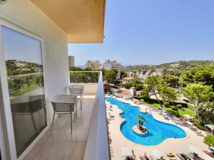 a balcony with a view of a resort at BQ Belvedere Hotel in Palma de Mallorca
