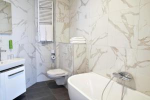Koupelna v ubytování Hotel Sebel