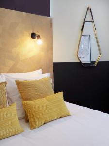 Voodi või voodid majutusasutuse Hotel Sebel toas