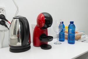 Coffee and tea making facilities at Hostal Santa Cruz