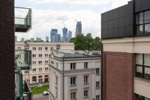 Výhľad na mesto Varšava alebo výhľad na mesto priamo z apartmánu