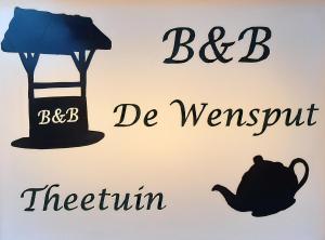 um sinal com uma lâmpada e as palavras bc beventkun em b&b de Wensput em De Moer