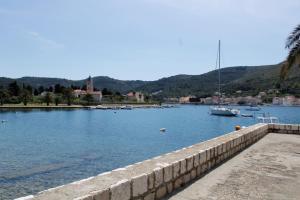 a large body of water with boats in it at Apartment Karlo Vis in Vis