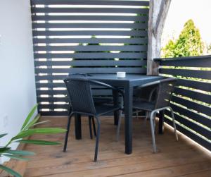 Balkón alebo terasa v ubytovaní Koller Apartmanház